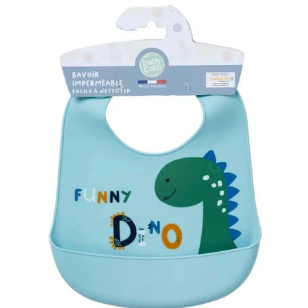 Wasserdichtes lustiges Dino-Lätzchen 6+ Babycalin