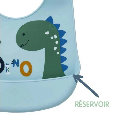Wasserdichtes lustiges Dino-Lätzchen 6+ Babycalin