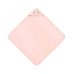 Baby Towel With Hood 100X100 Sm Rabbit Pink Sensillo