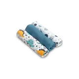 Muslineluiers 3 Stuks Blauw 70x80cm