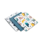 Muslineluiers 3 Stuks Blauw 70x80cm