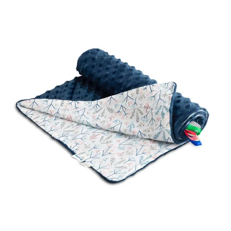 Decke- Marineblau Viburnum 100X80