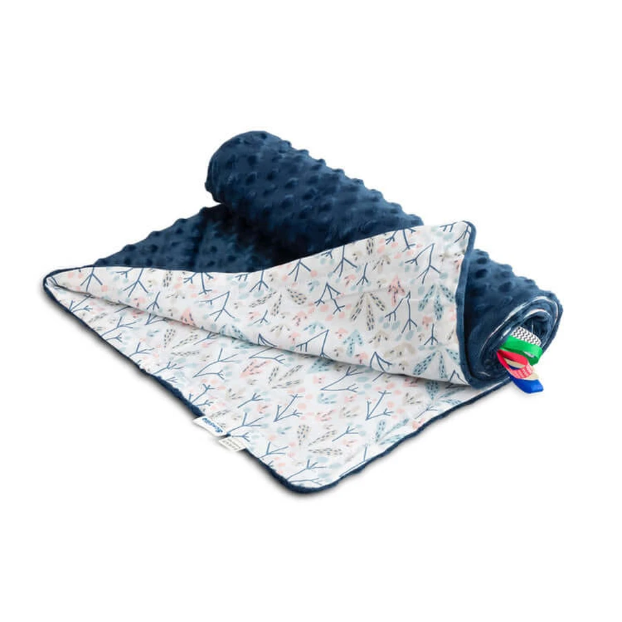 Decke- Marineblau Viburnum 100X80