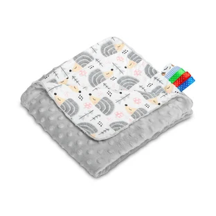 Blanket Minky - Hedgehogs Grey 75X100
