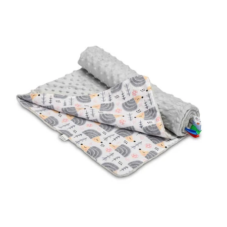 Blanket Minky - Hedgehogs Grey 75X100