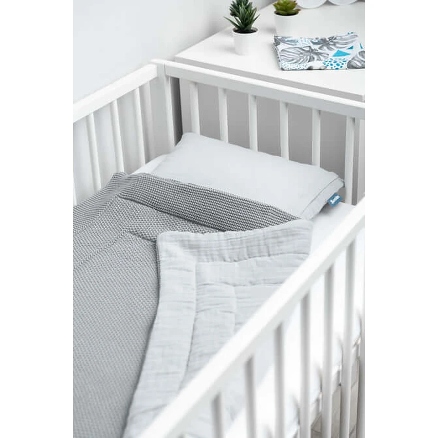 Mousseline Bed of Wandelwagen Set Grijs