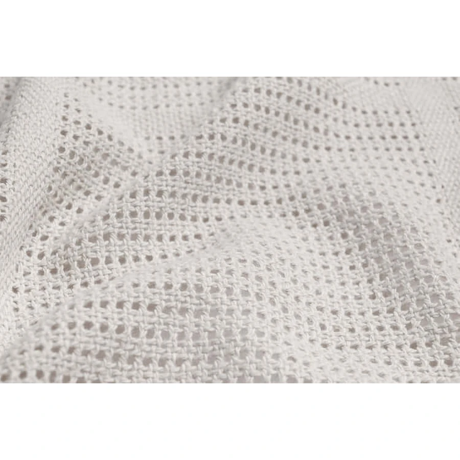Decke 100% Baumwolle Moli Hellgrau Sensillo