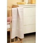 Decke 100% Baumwolle Moli Hellgrau Sensillo