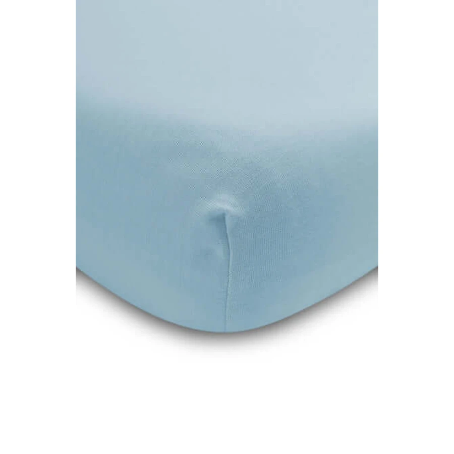 Drap de coton avec gomme Jersey Deluxe Bleu 60X120 Sensillo