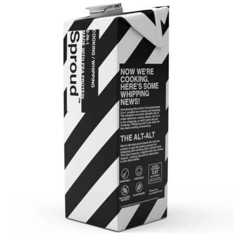 Baza vegetala din mazare pentru gatit si frisca, 1000 ml, Sproud