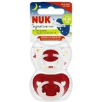 Nuk Handtekening Silicone Orthodontische Fopspenen Wit & Blauw 18-36 maanden 2st
