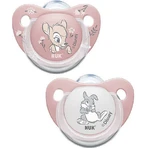 Nuk Bambi Succhietti in silicone con copertina Bambi Pink-Alb per 0-6 mesi 2 pz.