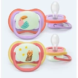 Philips Ultra Air Silicone Soothers Pacifier Purple for 18+ months 2pcs