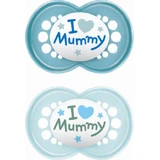 Mam Silicone Orthodontic Mummy I Love Mummy - N/A for 6-16 months 2pcs