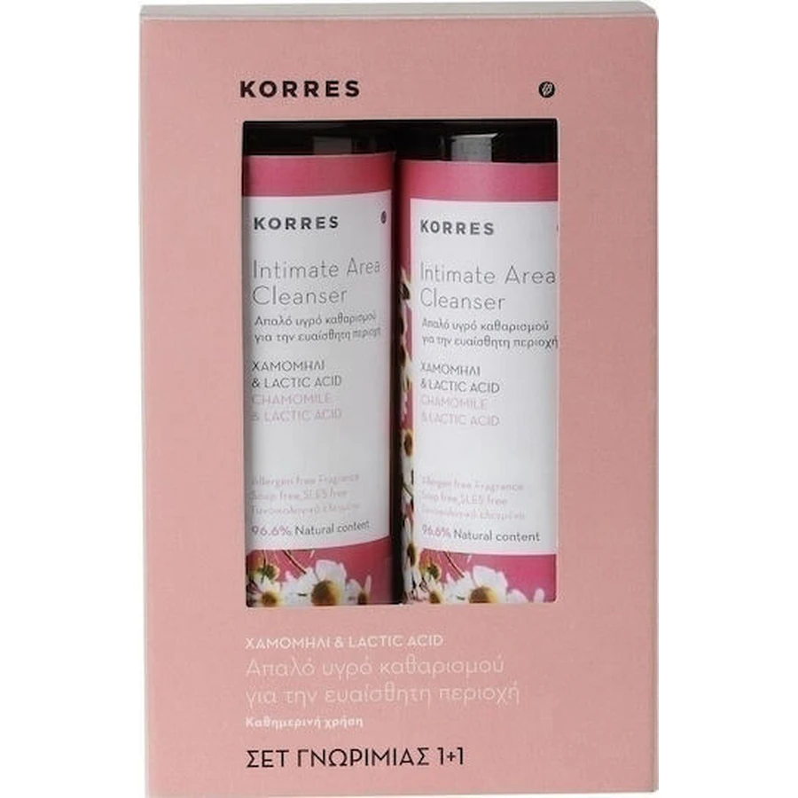 Korres Chamomile & Lactic Acid Płyn do mycia okolic intymnych 500ml 2szt.: ceny i cechy