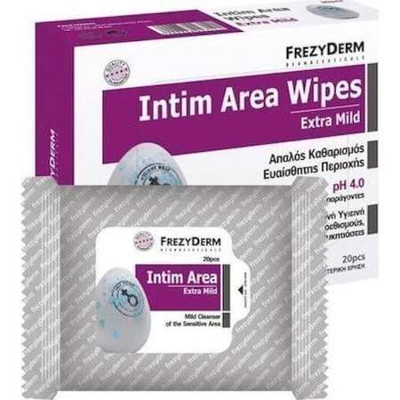 Frezyderm Intim Intimate Area Wipes pH 4 Wipes 20pcs