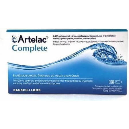 Bausch & Lomb Artelac Complete Dry Eye Eye Drops 30x0.5ml