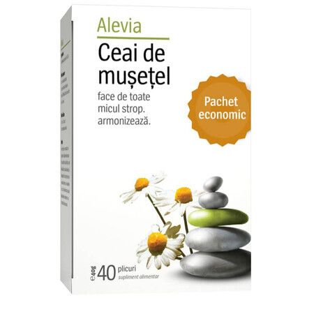 Ceai de mușețel, 40 plicuri, Alevia