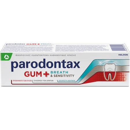 Parodontax Gum+ Breath & Sensitivity Toothpaste for Sensitive Teeth 75ml