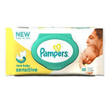 Sensitive New Baby Feuchttücher, 50 Stück, Pampers