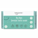 Serviettes sèches 100% biodégradables, 100 pièces, BabyWorks