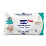 Servetelele umede cu clapeta SoftPure, +0 luni, 60 bucati, Chicco