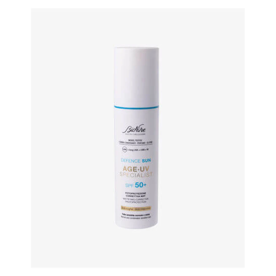 Bionike Defence Sun Age UV Specjalistyczna ochrona przeciwsłoneczna do twarzy SPF50+ 50ml: ceny i cechy