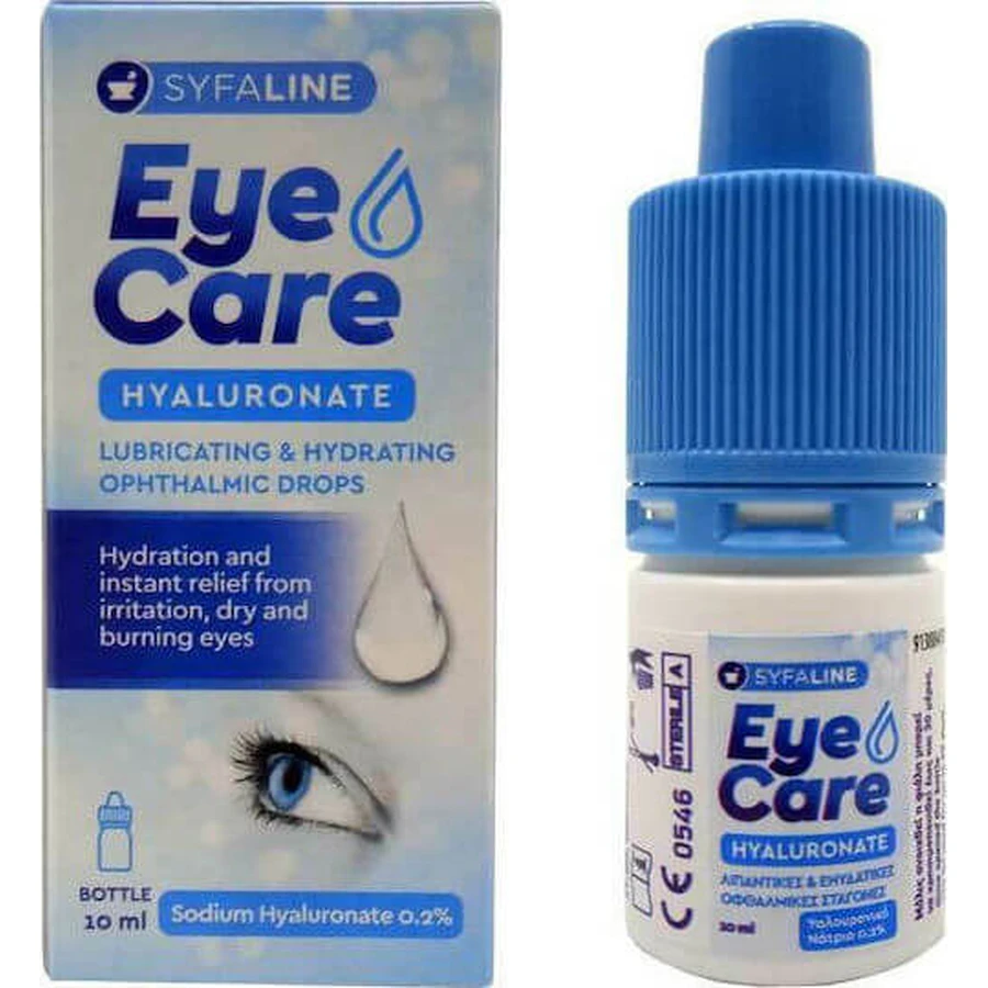 Syfaline Cuidado Ocular Gotas de Hialuronato Gotas de Ácido Hialurónico para Ojos Secos 10ml