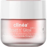 Clinea Reset n' Glow Day Face Cream with SPF20 for Anti-Ageing and Radiance with Niacinamide and Prebiotics 50ml