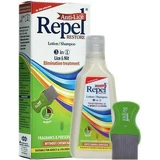 UNI-PHARMA Repel Repel Anti-Läuse Wiederherstellen 3 in 1 Läuse Behandlung Shampoo & Lotion 200ml