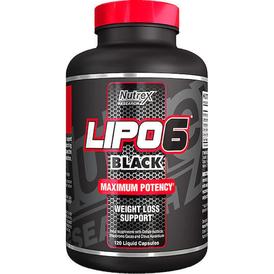 Nutrex Lipo-6 Negro con Sabor Sin Sabor 120 comp.