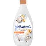 Johnson & Johnson Vita Rich Smoothies Loción Corporal Hidratante de Yogur, Melocotón y Coco con Sabor a Coco para Piel Seca 400ml