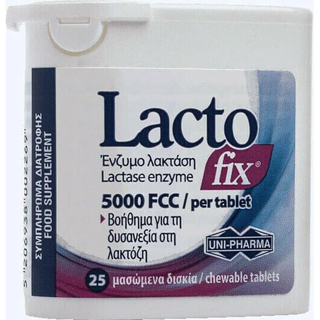 UNI-PHARMA LactoFix 25 kauwtabletten