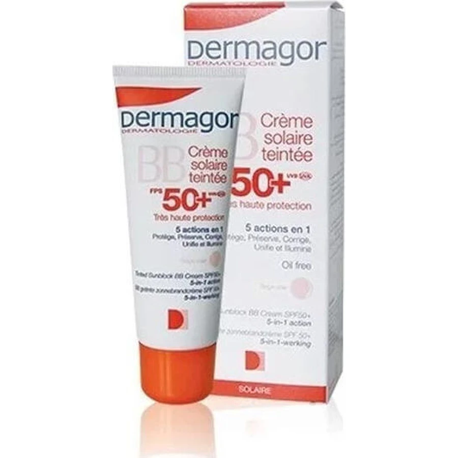 Dermagor BB Sun Cream Crème solaire teintée SPF50 avec pigment Beige Clair 40ml