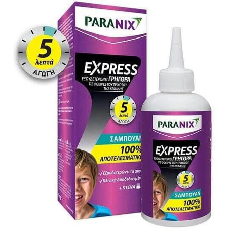Paranix Express Läusebehandlung Shampoo & Kamm für Kinder 200ml 1pc