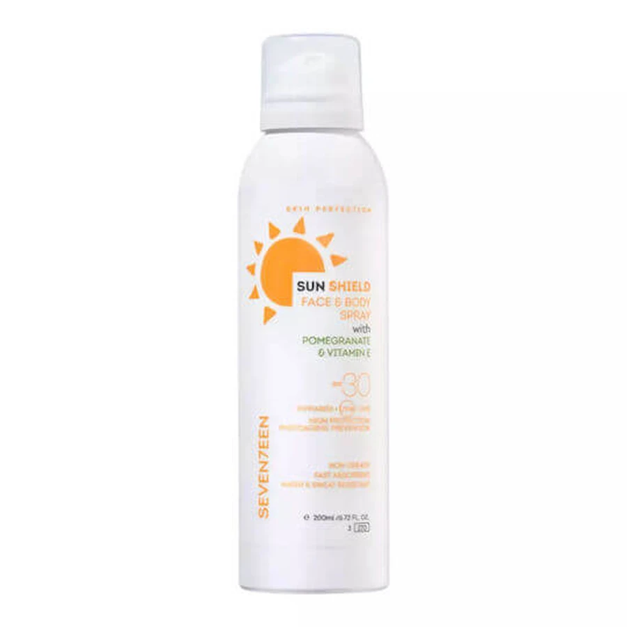 Seventeen Sun Shield Face and Body Sun Protection Face and Body Lotion SPF30 in Spray 200ml