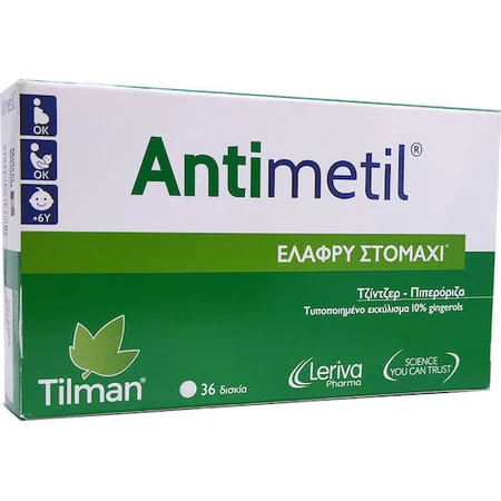 Tilman Antimetil Lichte Maag tegen Misselijkheid 36 Tabletten