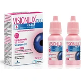 Novax Pharma Visionlux Duo Plus Hyaluronzuur Oogdruppels voor Droge Ogen 2x10ml