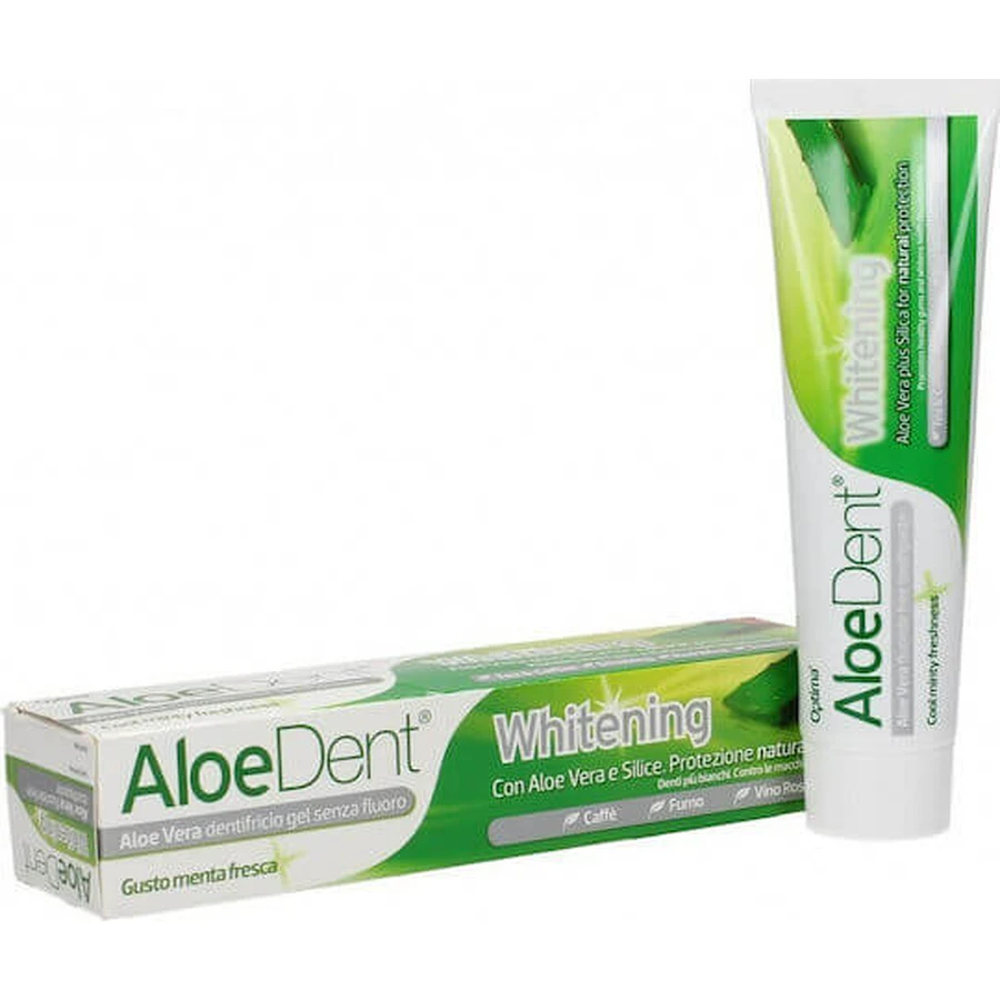 Optima Naturals Aloe Dent Whitening Pasta dentífrica blanqueadora sin flúor 100ml