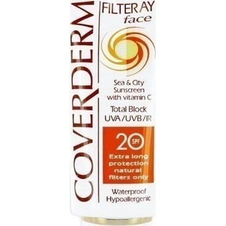 Coverderm Filteray Waterproof Sunscreen Face Cream SPF20 50ml