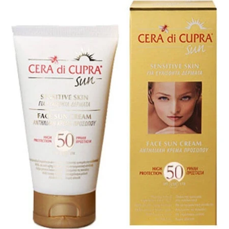 Cera di Cupra Zonnecrème voor de Gevoelige Huid Antilia Gezichtscrème SPF50 75ml