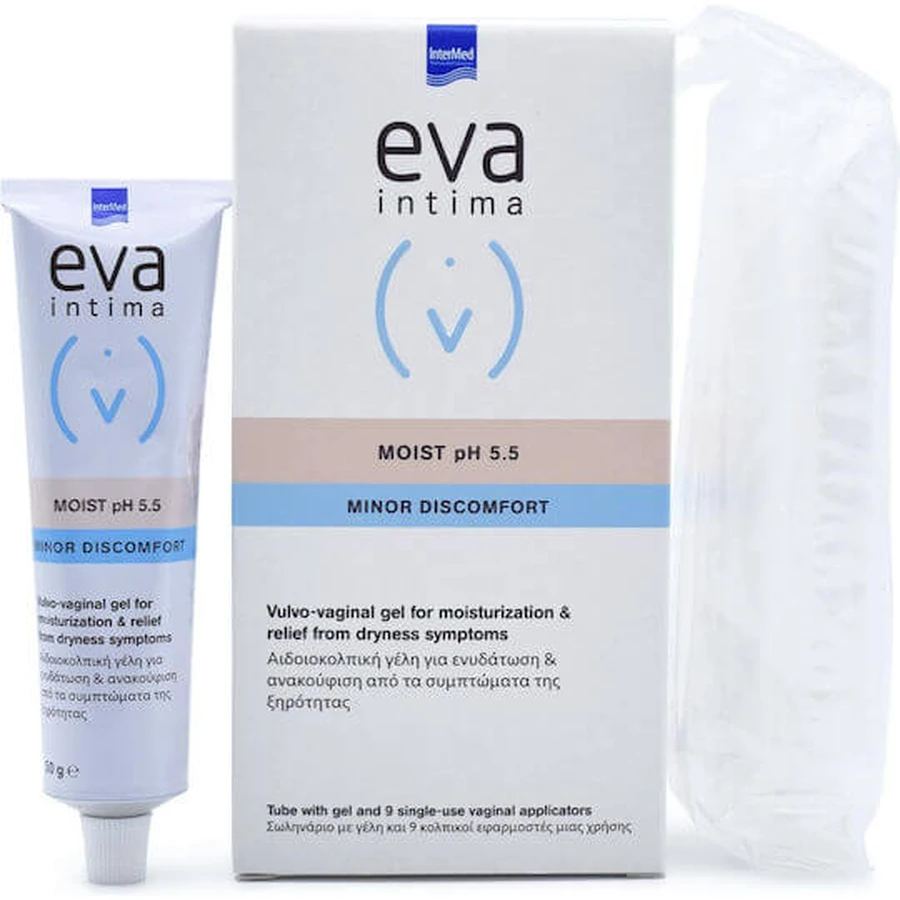 InterMed Eva Intima Intima feucht pH 5,5 feuchtigkeitsspendende Gel 50gr 9pcs