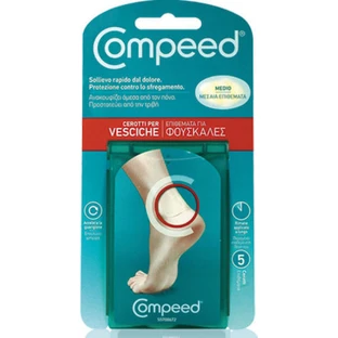 Compeed Blase zurück Dressings mit Gel für Blasen Medium 5pcs