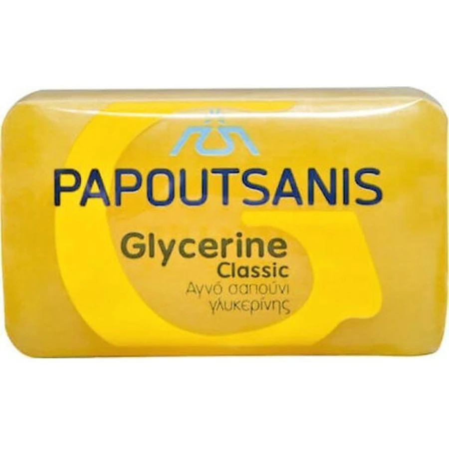 Papoutsanis Zeep Glycerine Geel Bodyzeep Bar met Glycerine Geel 500gr