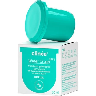 Clinea Water Crush Refill 48h Day Moisturising Face Cream mit SPF15, Hyaluronsäure & Präbiotika 50ml