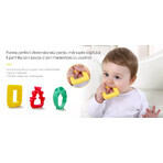 Set d'anneaux gingivaux en silicone Animalute funny, Mombella