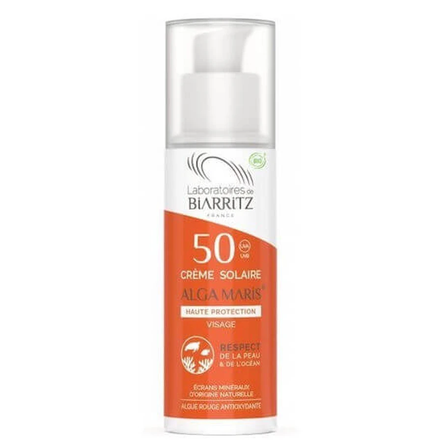 Laboratories de Biarritz Alga Maris Facial Sun Cream SPF50 50ml: ceny i cechy