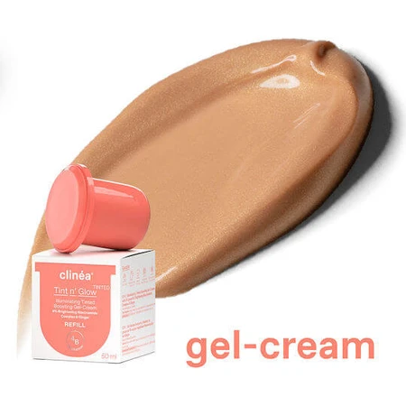 Clinea Tint N' Glow Light Refill Tint N' Glow Light Refill Glow Colouring Day Glow Face Gel mit Niacinamid und Präbiotika 50ml