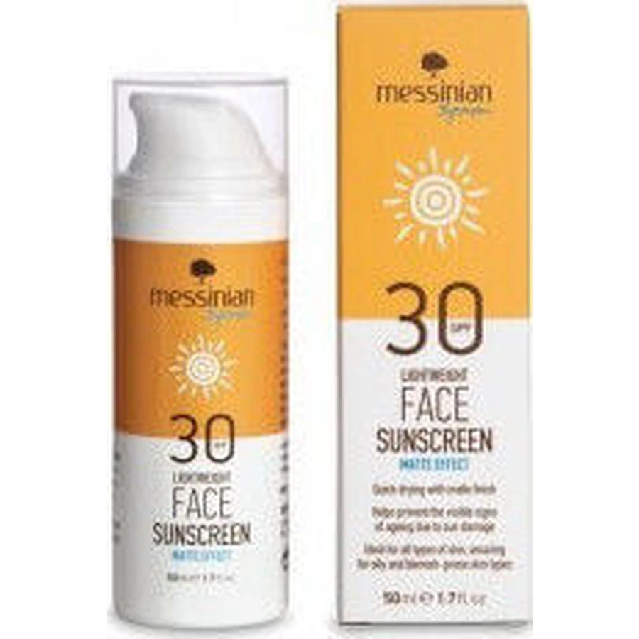 Messinian Spa Messinian Spa Milde Matte Gezichtszonnebrandcrème SPF30 Spray 50ml