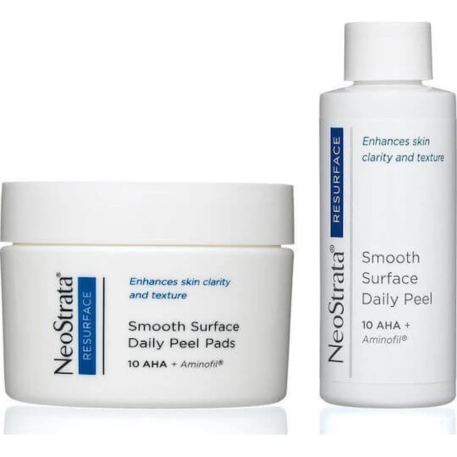 Neostrata Resurface Smooth Surface Dagelijkse Peeling 10 Aha, 36 Peeling Pad voor het gezicht in 36 Schijfjes 60ml